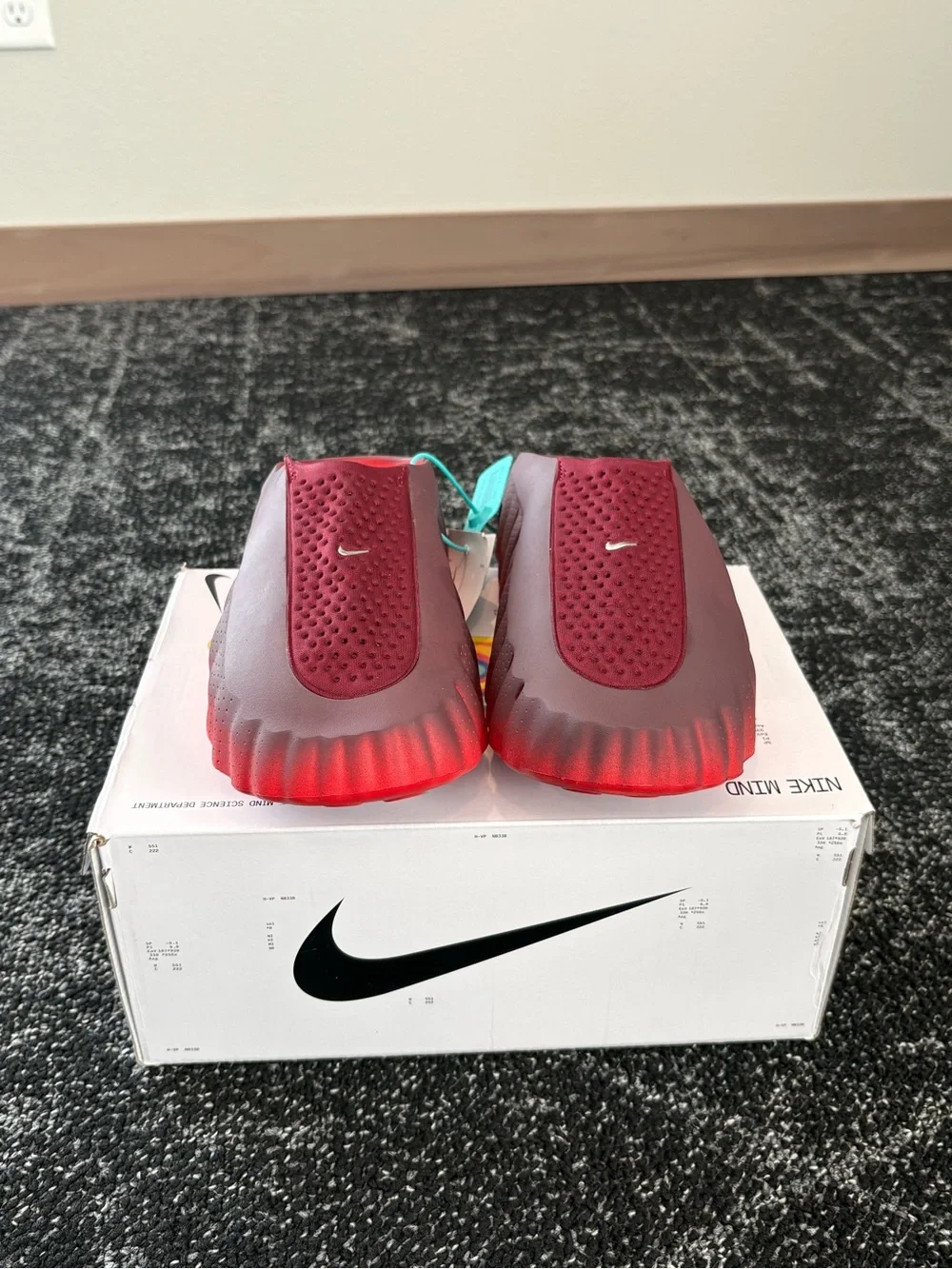 Nike red sandals